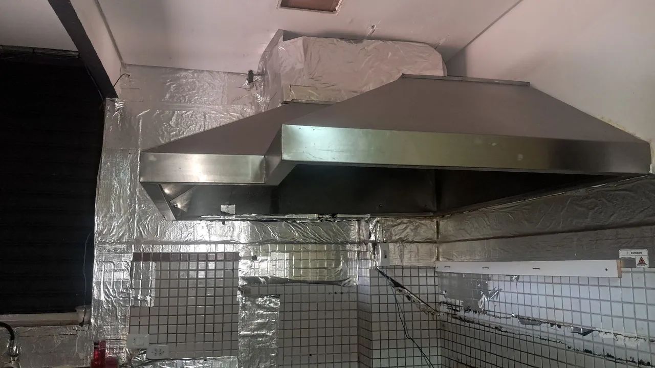 Coifa 100% inox  1,60 × 1,60 .. (Barato)