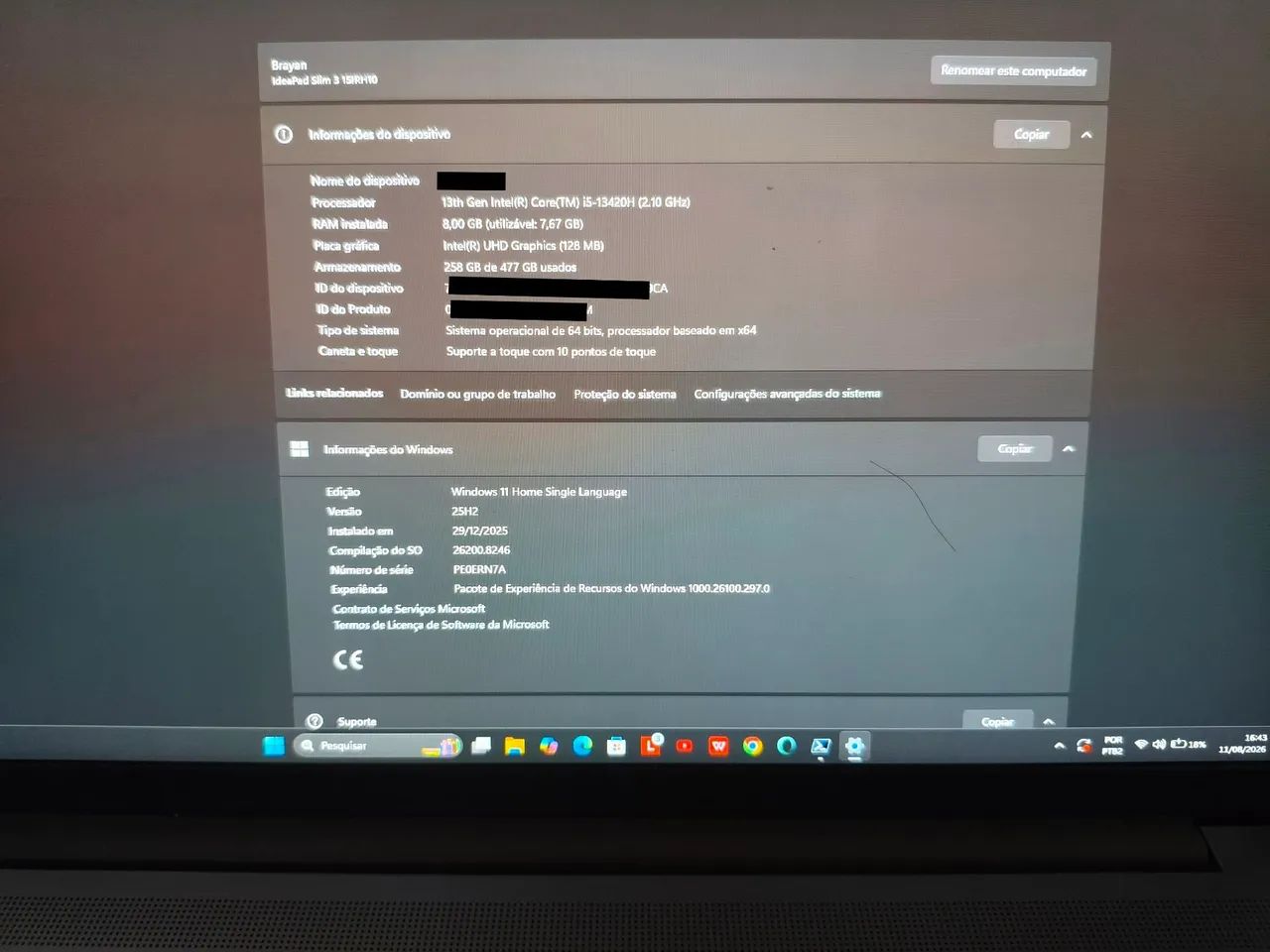 Notebook Ideapad Slim 3  - Foto 3
