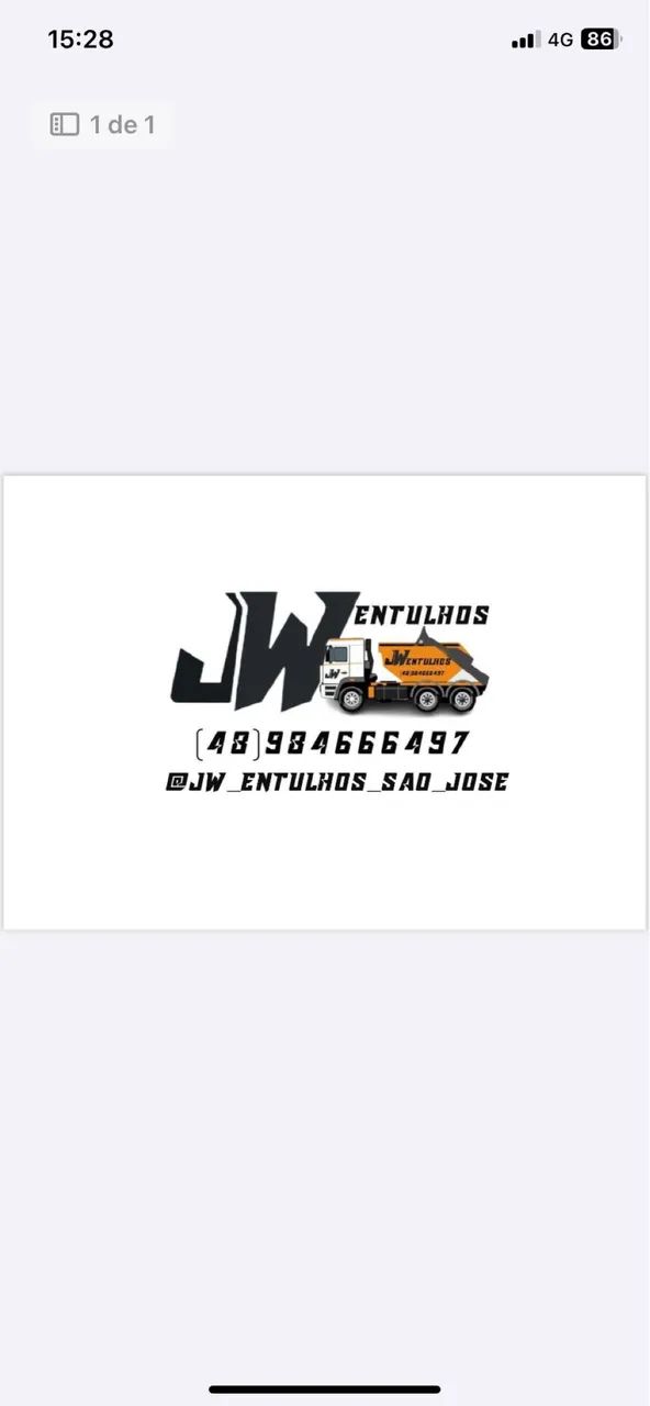 Aluga-se papa entulho em sao Jose e região 