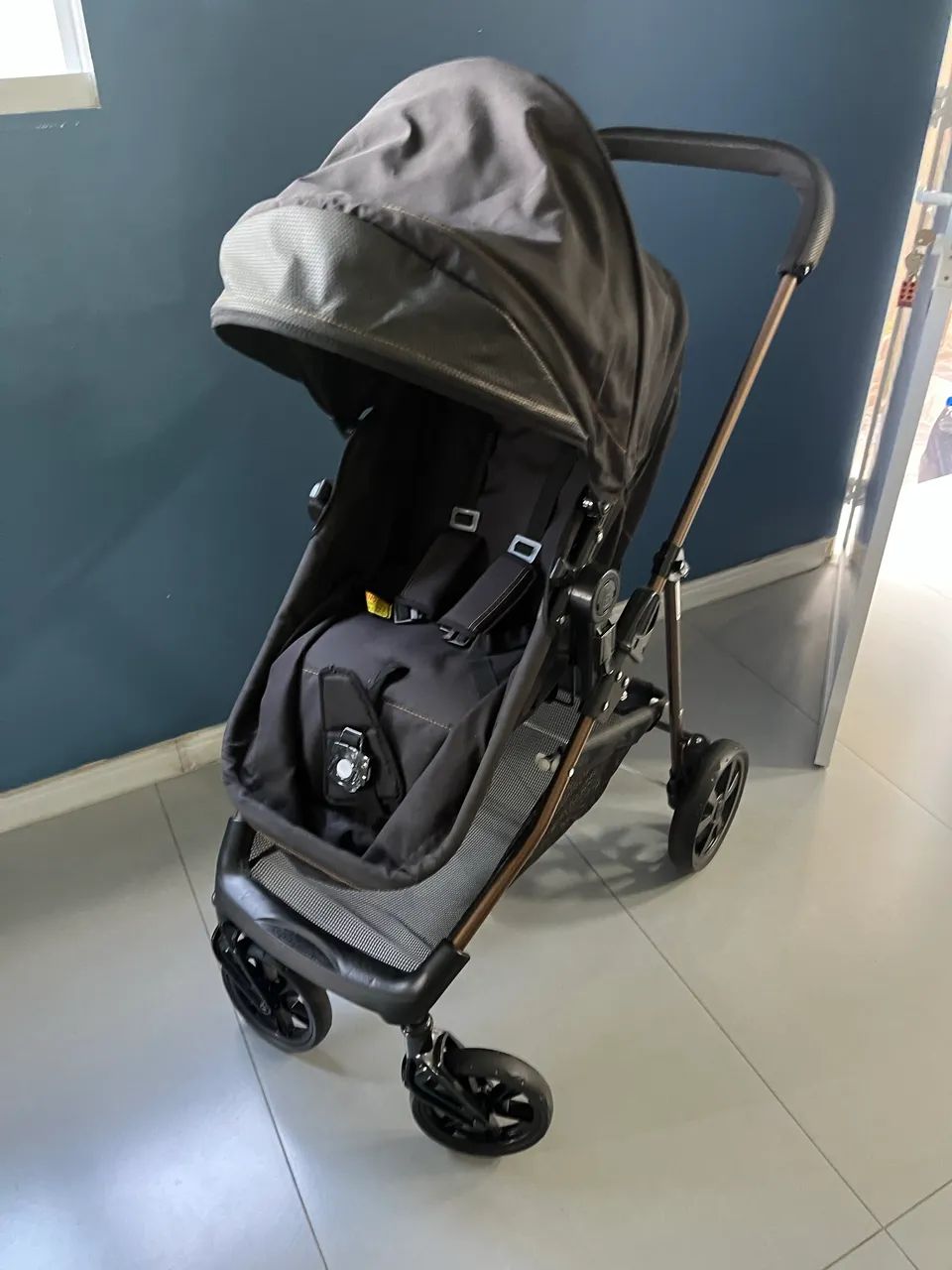 Carrinho Bebê Napoli Bebê Conforto E Base - Galzerano - Foto 3