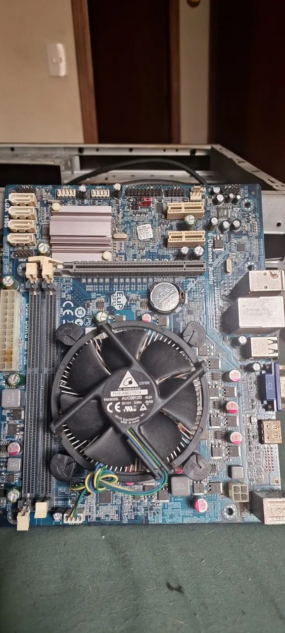 Kit placa mãe e processador 