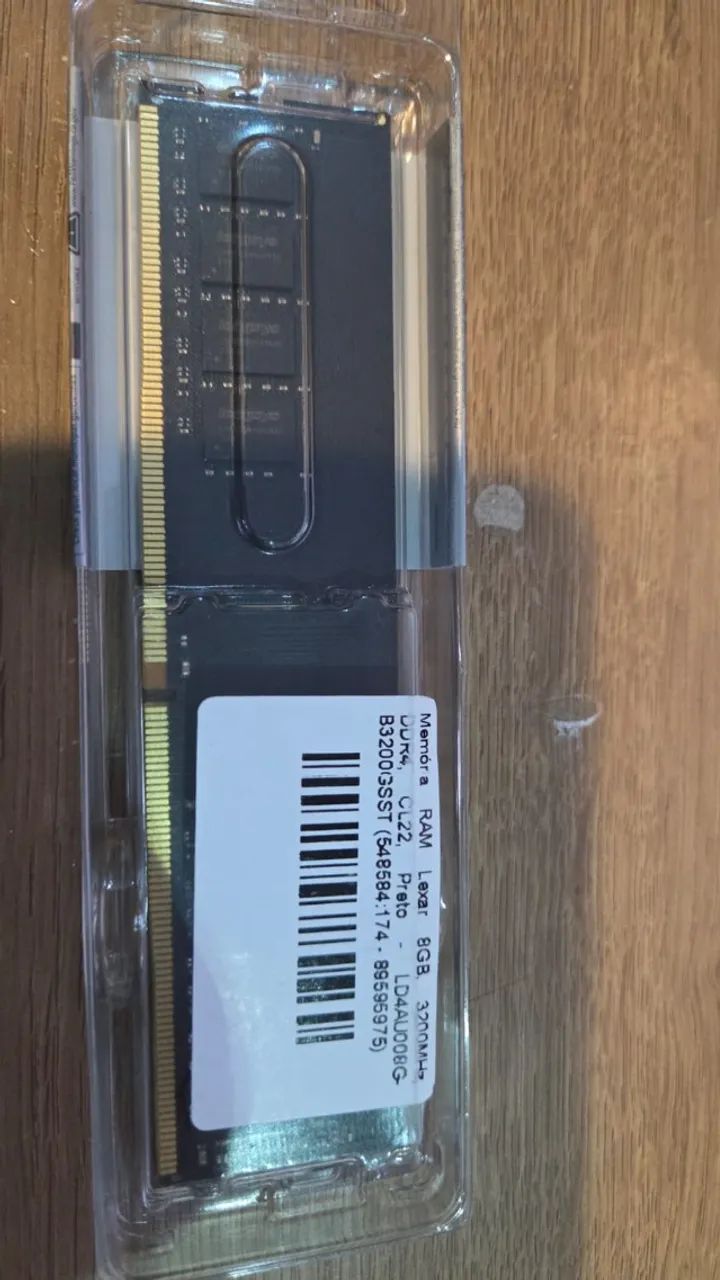 Memória ram 8gb 3200mhz ddr4 lexar lacrada - Foto 2