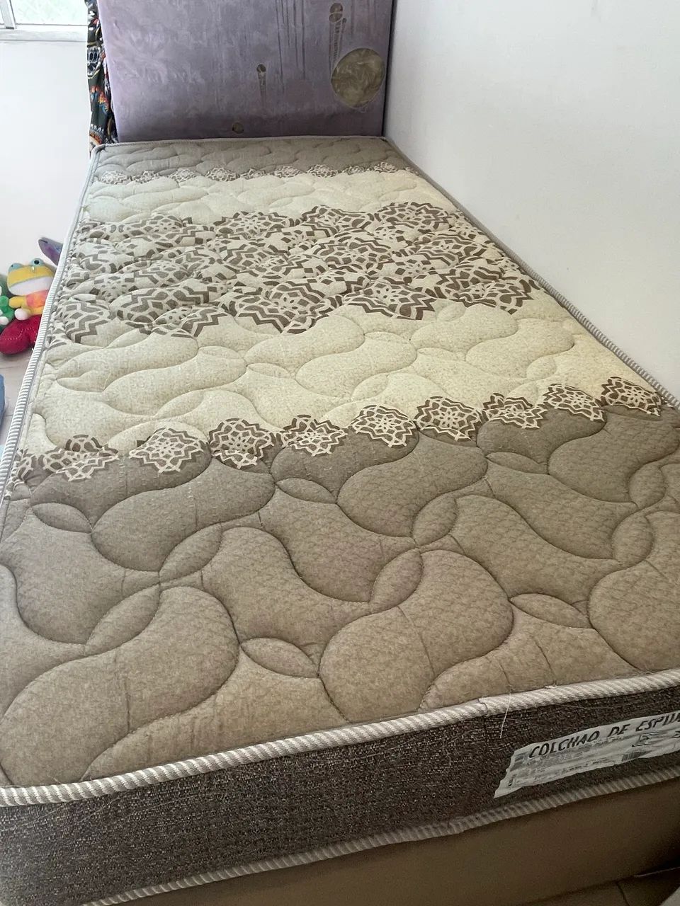 Cama box baú viúva + colchão ortopédico  - Foto 3