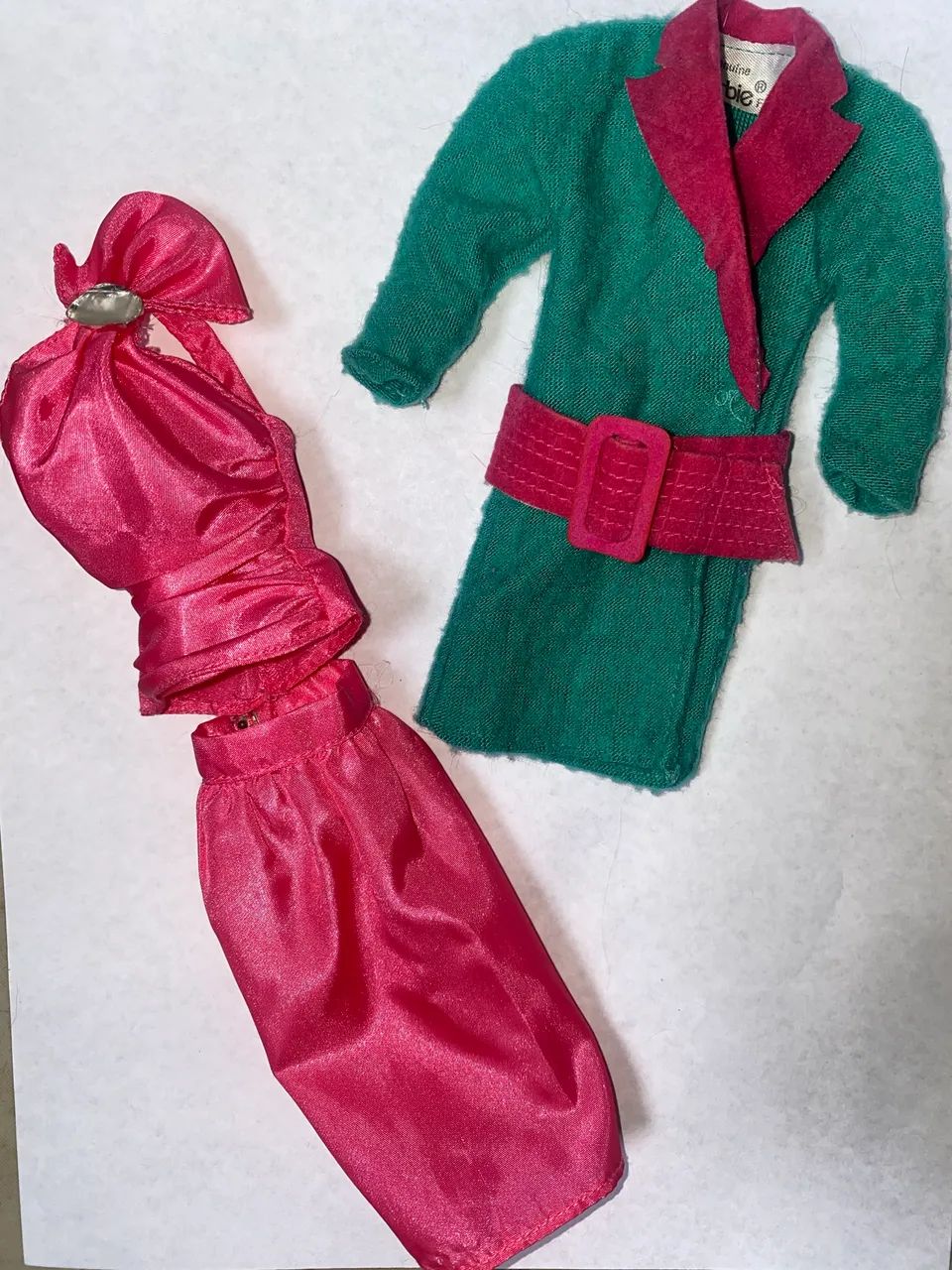 Roupa de cartela Barbie Day To Night 1985 vintage fashion pack 