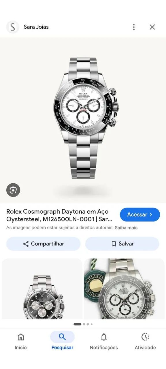 Relógio Rolex Daytona quero roda 17!! - Foto 3