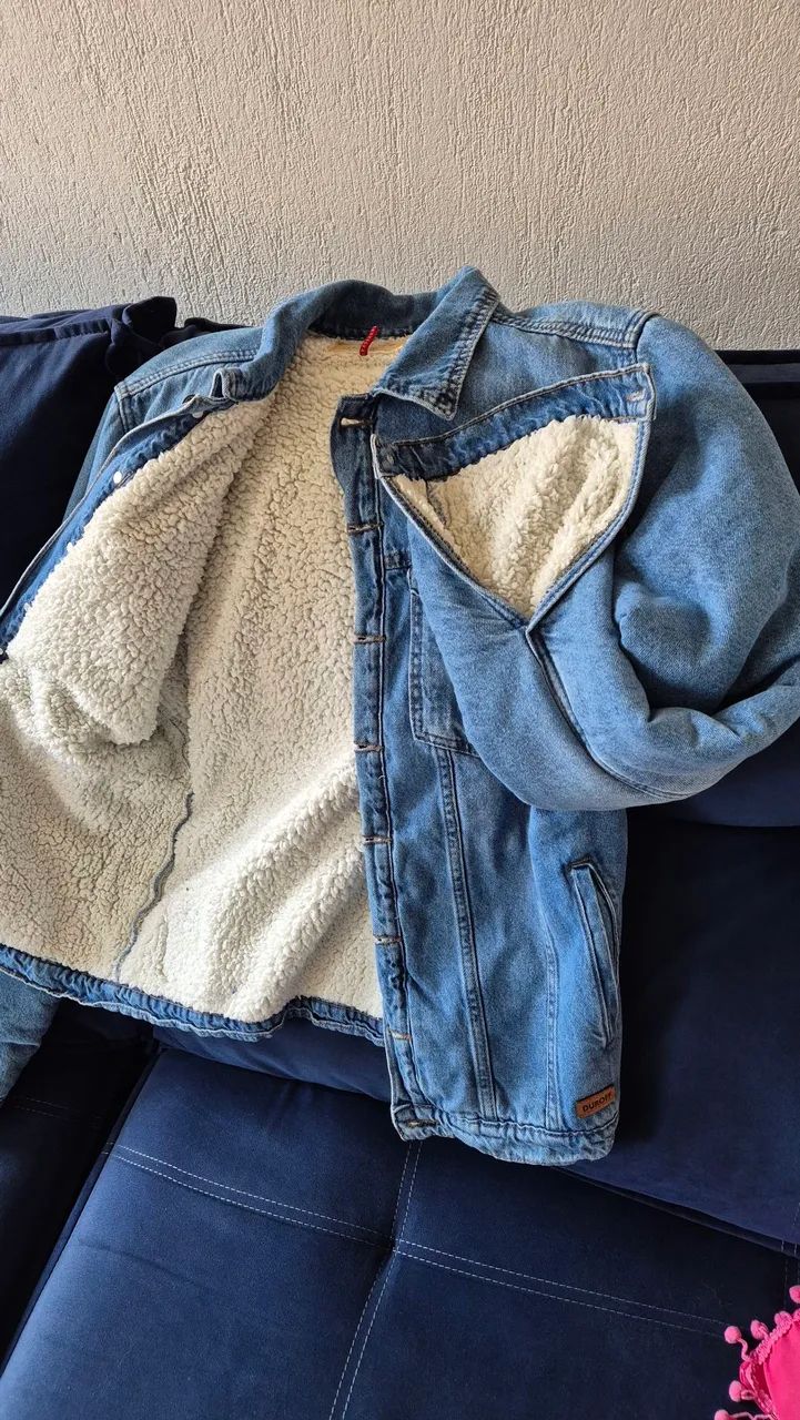 Jaqueta jeans sherpa - Foto 3
