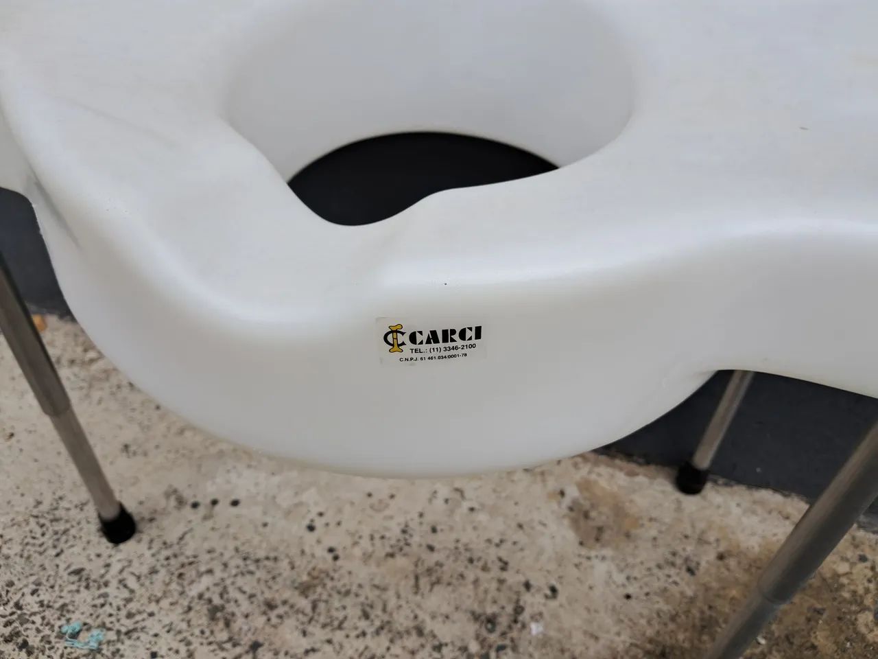 Acento sanitario elevado com alça (idoso). - Foto 2