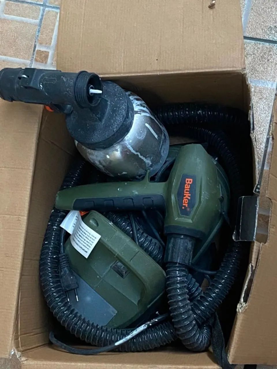 Pistola para Pintura 650W 220V Verde Bauker - Foto 2