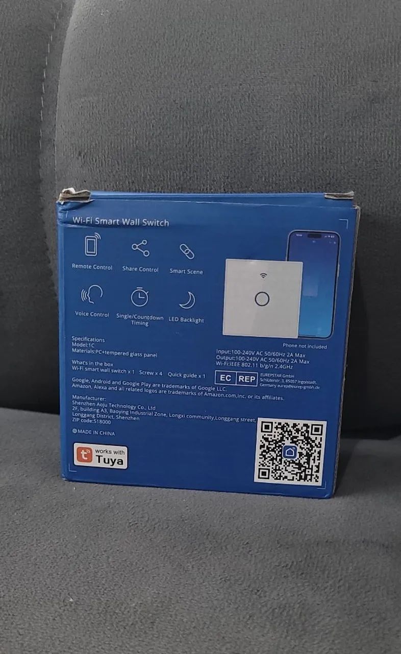 Interruptor Inteligente Tuya WiFi 4 Canais | Alexa e Google Assistente | Touch  - Foto 2