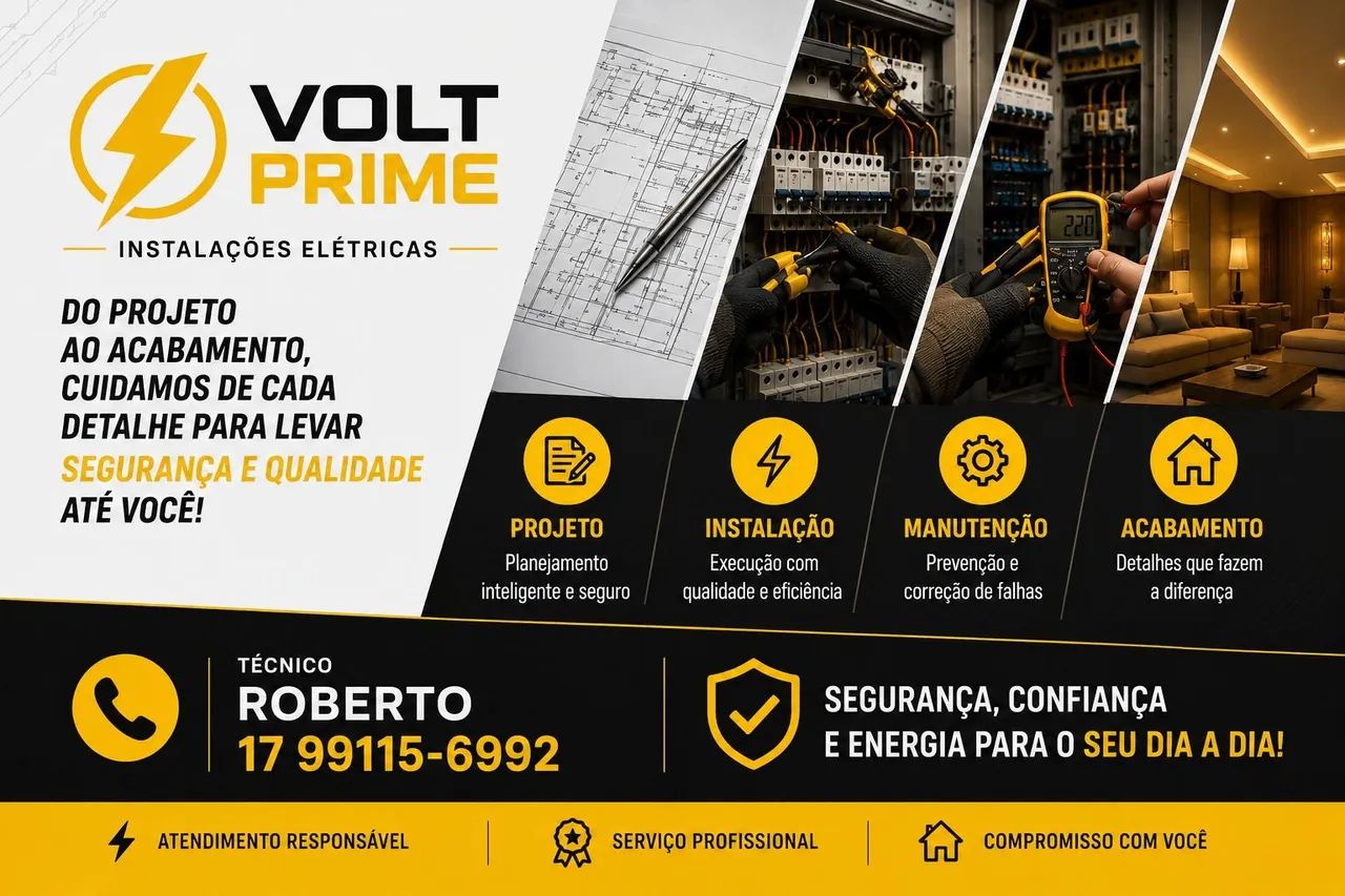 Volt Prime Instalações elétricas.