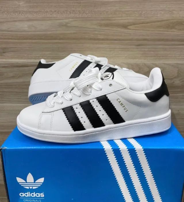 Adidas Campus 00s Premium Masculino Cor: Branca Detalhes Pretos - Disponível 38 AO 43 - Foto 3