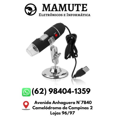 Microscópio Digital Profissional Com Cabo USB E Zoom Em HD 1000x Portátil Ajustável 