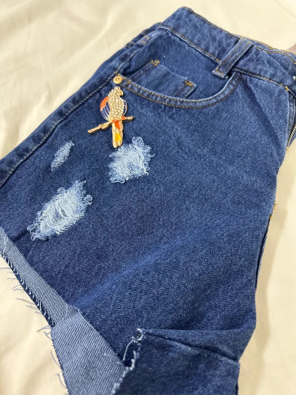 Short jeans escuro número 36 - Foto 5