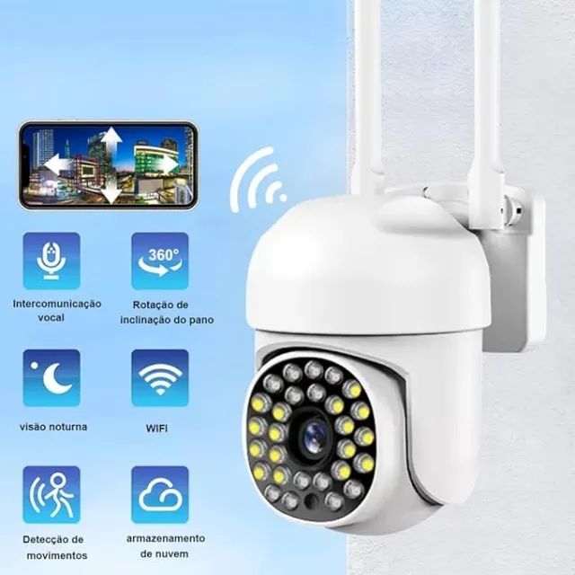 Câmera IP Wi-fi 1080p À Prova D'água - Nova Na Caixa - Foto 2