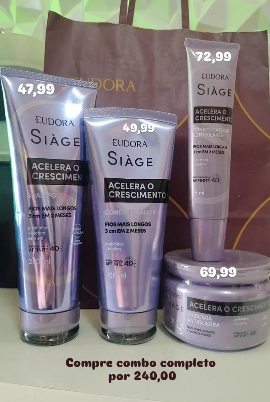 COMBO ACELERA CRESCIMENTO EUDORA 