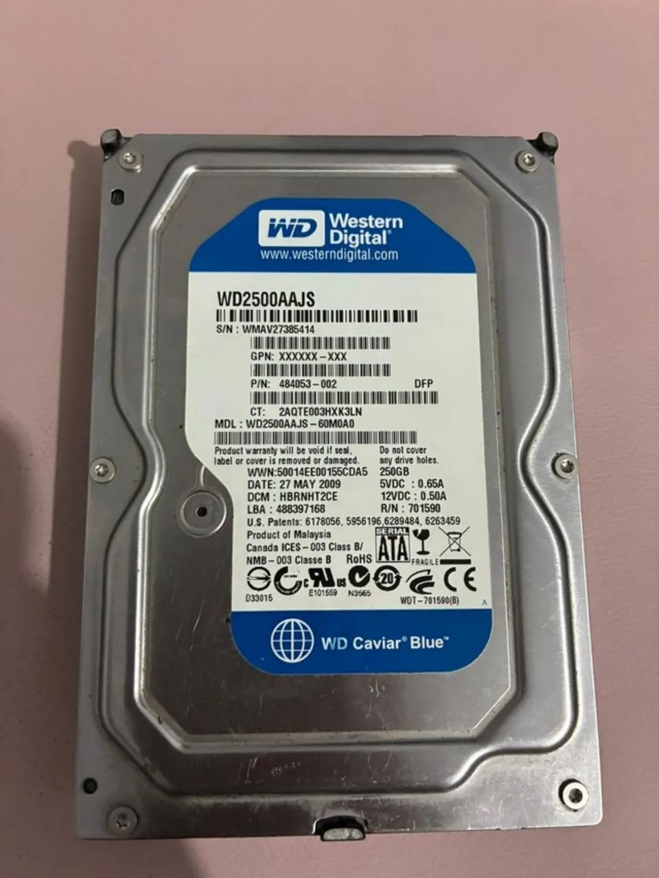 HD Western Digital Caviar Blue 250GB SATA