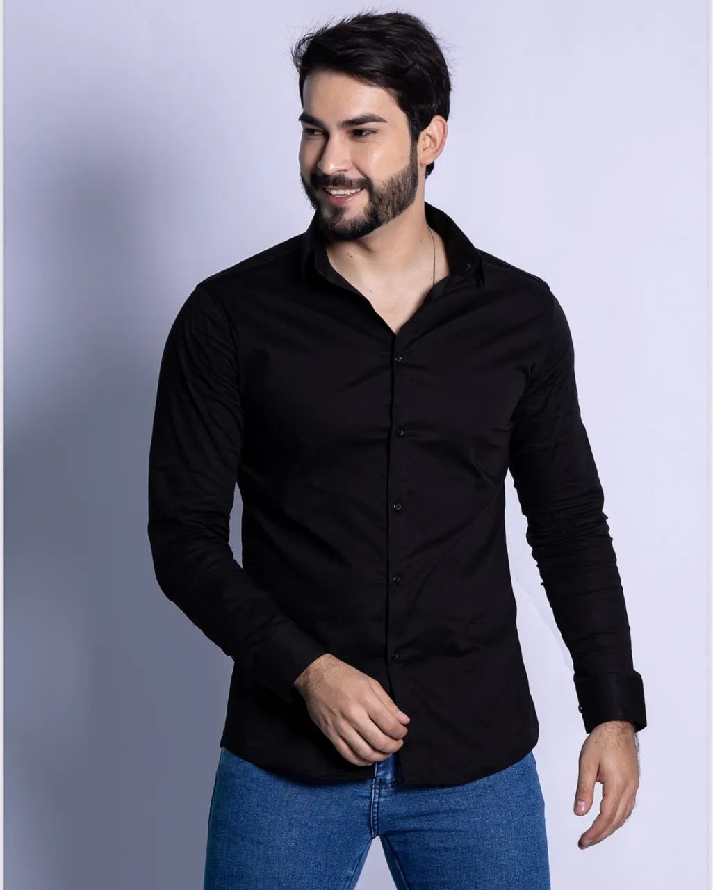 Camisas manga longa slim - Foto 3