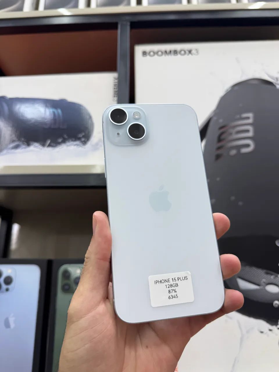 IPHONE 15 PLUS 128Gb AZUL SEMI NOVO PROMOÇÃO - Celulares e