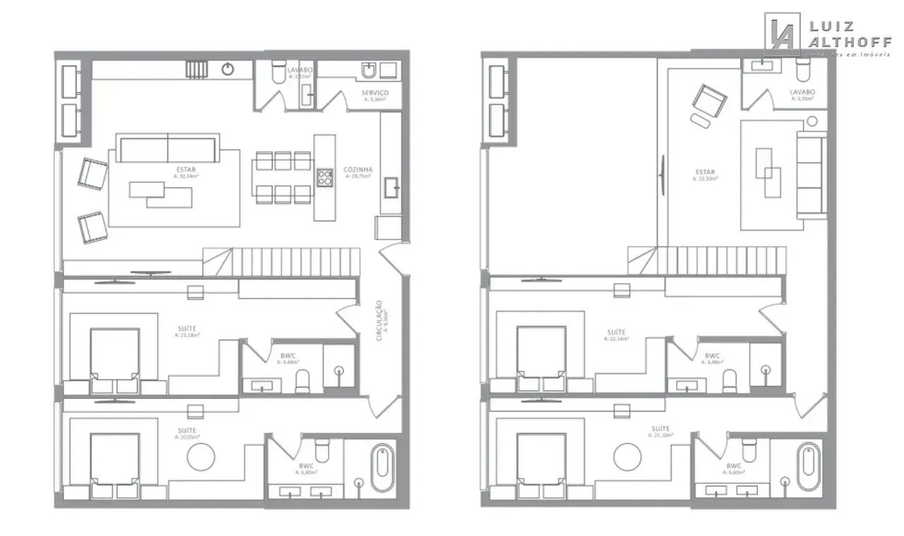 Apartamento com 4 suítes à venda - Novo Campeche, Florianópolis/SC