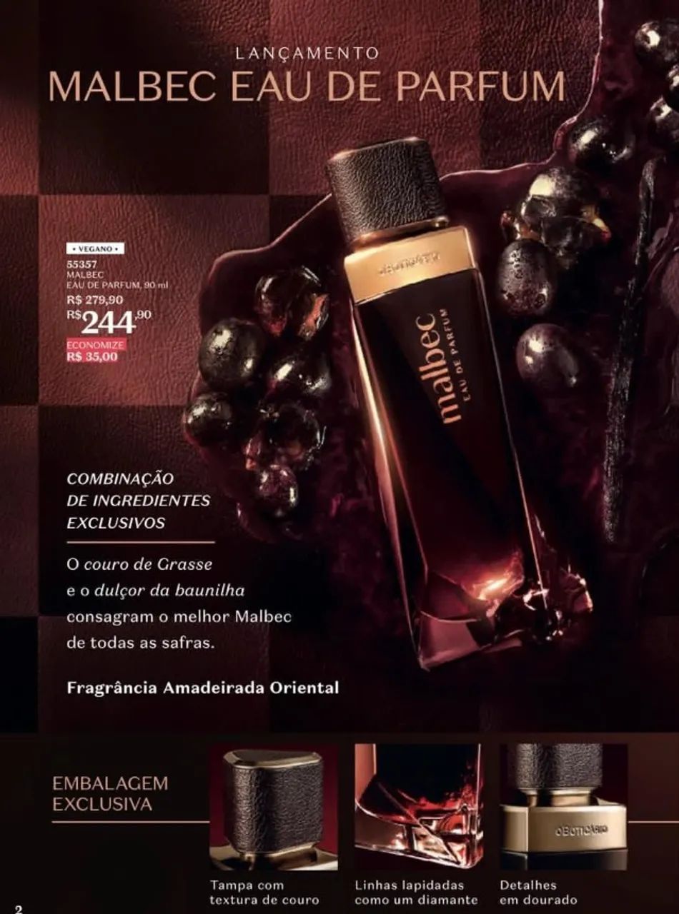 Perfume Malbec Deo Parfum.  Entrego em toda Belem e Ananindeua - Foto 4