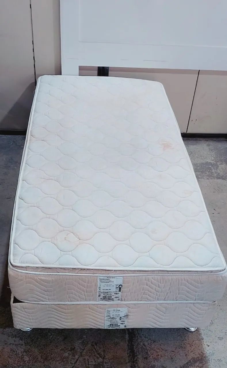 Cama Box Solteiro Colchao de Mola - Foto 2