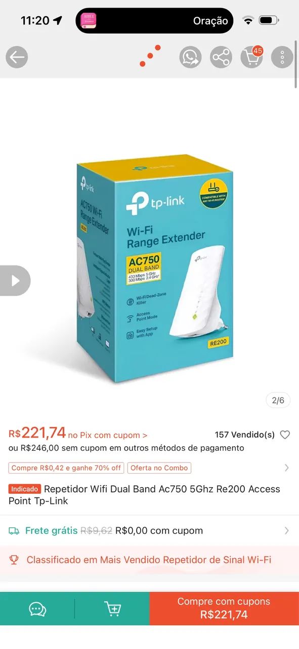 Repetidor Wi Fi tp-link