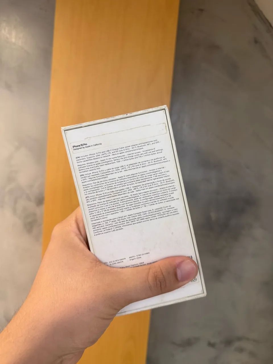 Caixa de iPhone 15 Pro 128GB Preto  - Foto 4