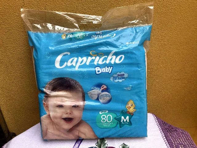 Pacote fechado com 80 fraldas tamanho M - Foto 2
