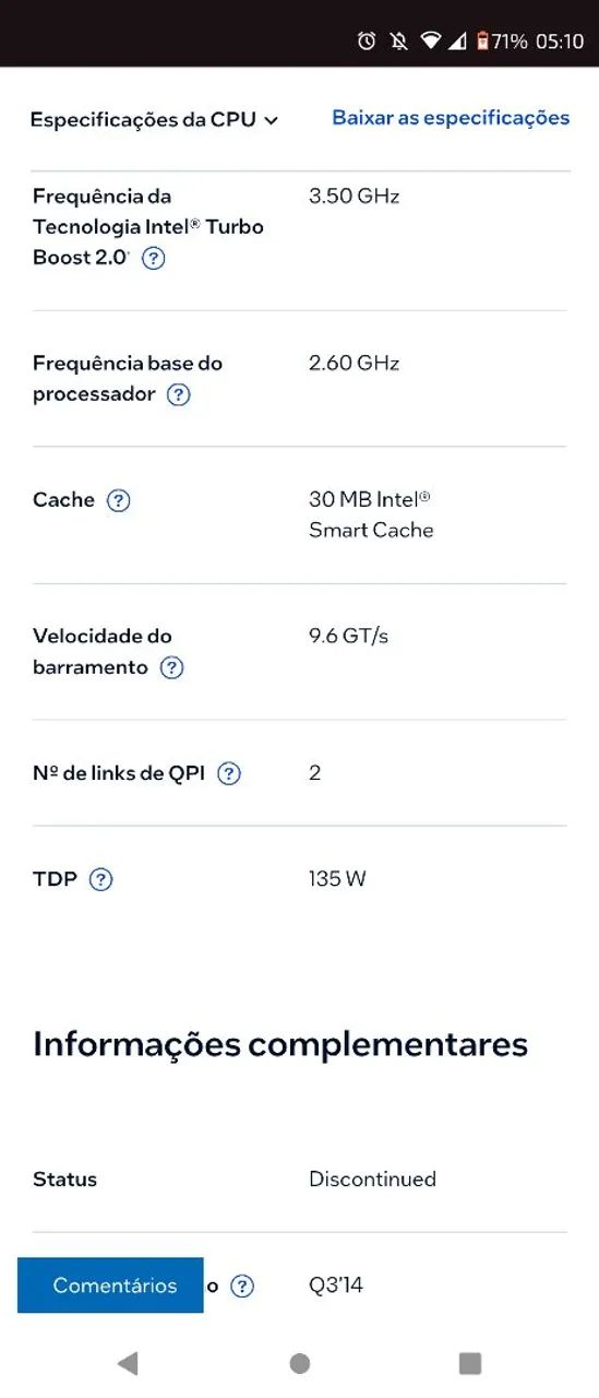 Processador Intel Xeon E5-2690 v3( 12 Núcleos/ 24 Threads)- Bom pra Render e Geral - Foto 4