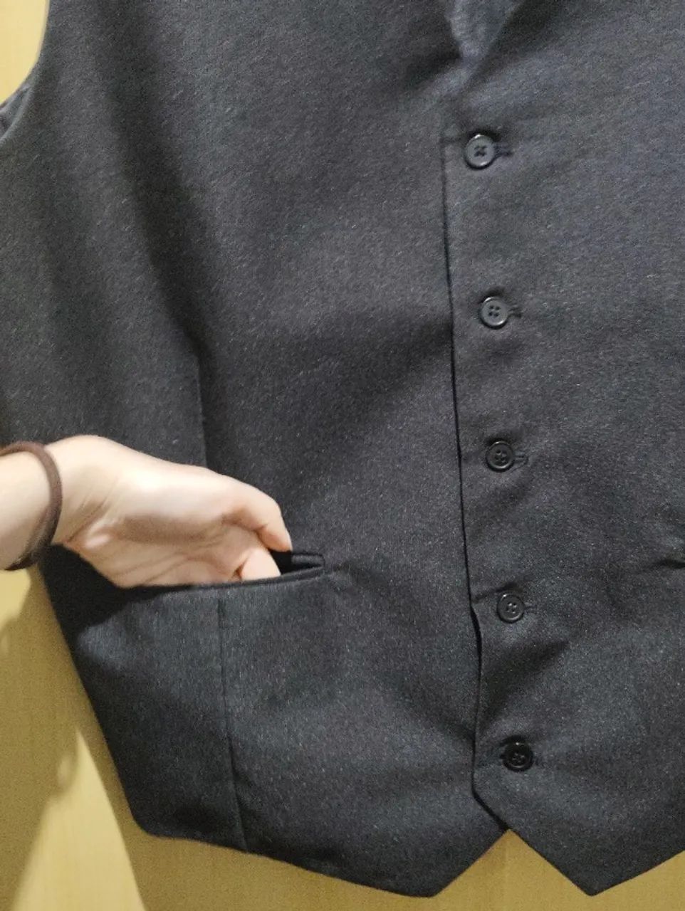 Colete social masculino preto  - Foto 2