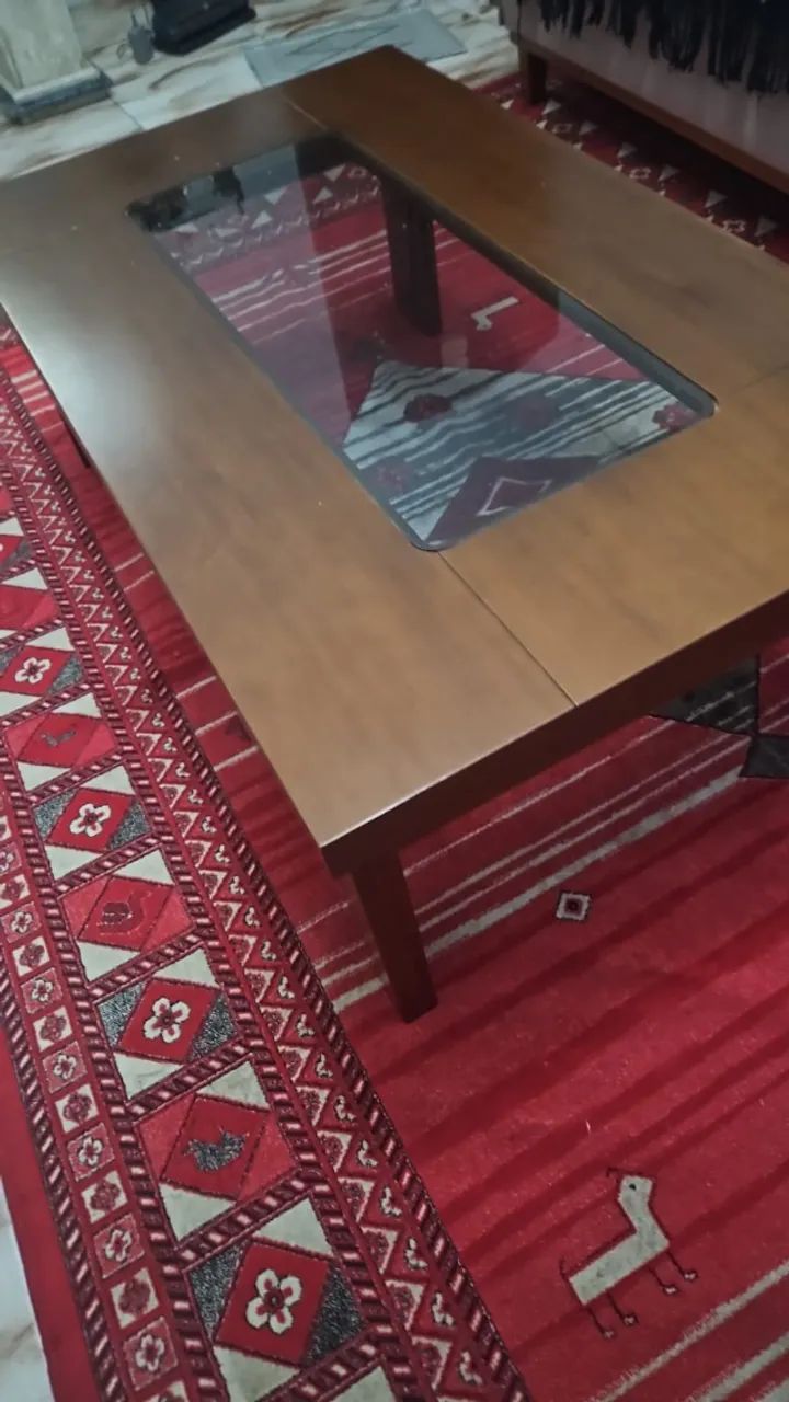 Conjunto de mesas em madeira para sala - Foto 2