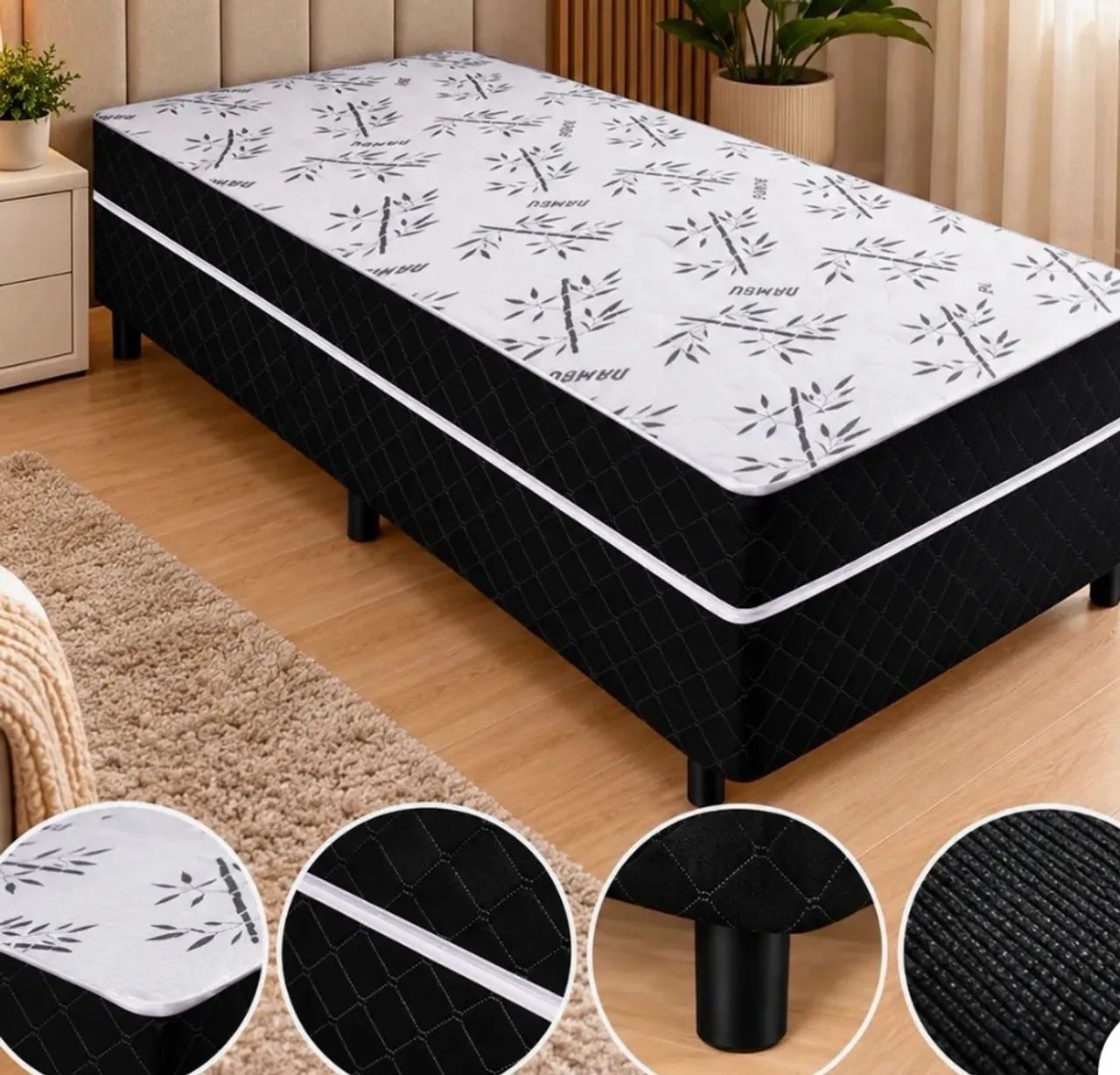 Cama conjugada de solteiro disponível 