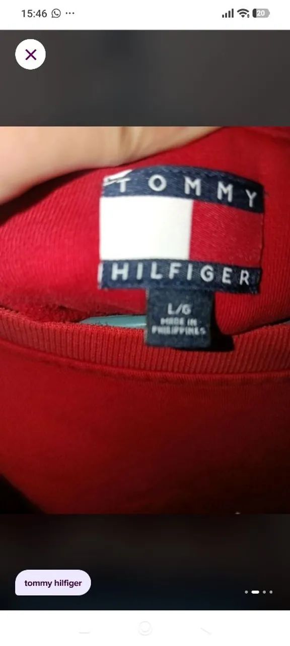 Moletom tommy tamanho G - Foto 2