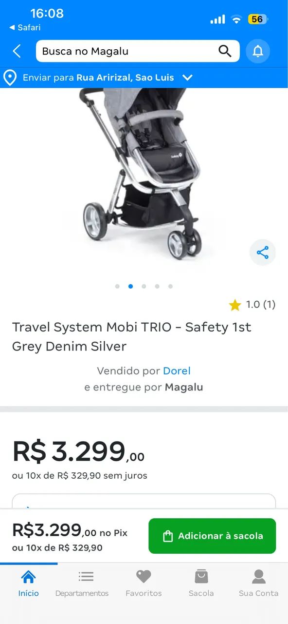 Carrinho safety 1st Moisés carrinho de bebê praticamente novo - Foto 5