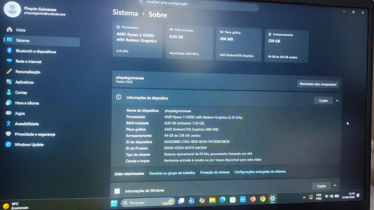 Notebook Dell vostro 3525 - Foto 2