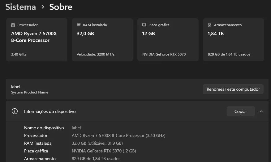 PC Gamer RTX 5070 - Foto 4