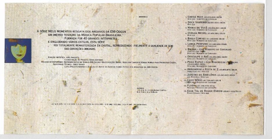 CD Rita Lee - Meus Momentos - EMI / 14 sucessos / Usado - Foto 5