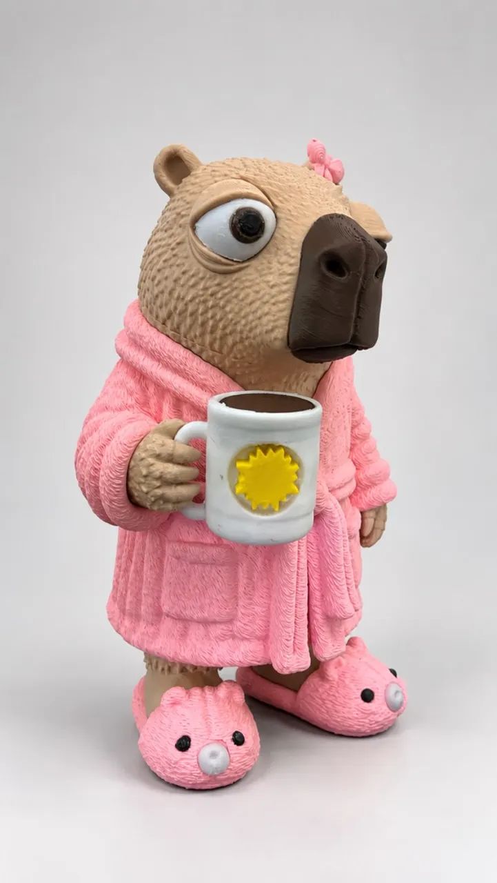 Capivara com sono em Impressão 3D - Foto 3