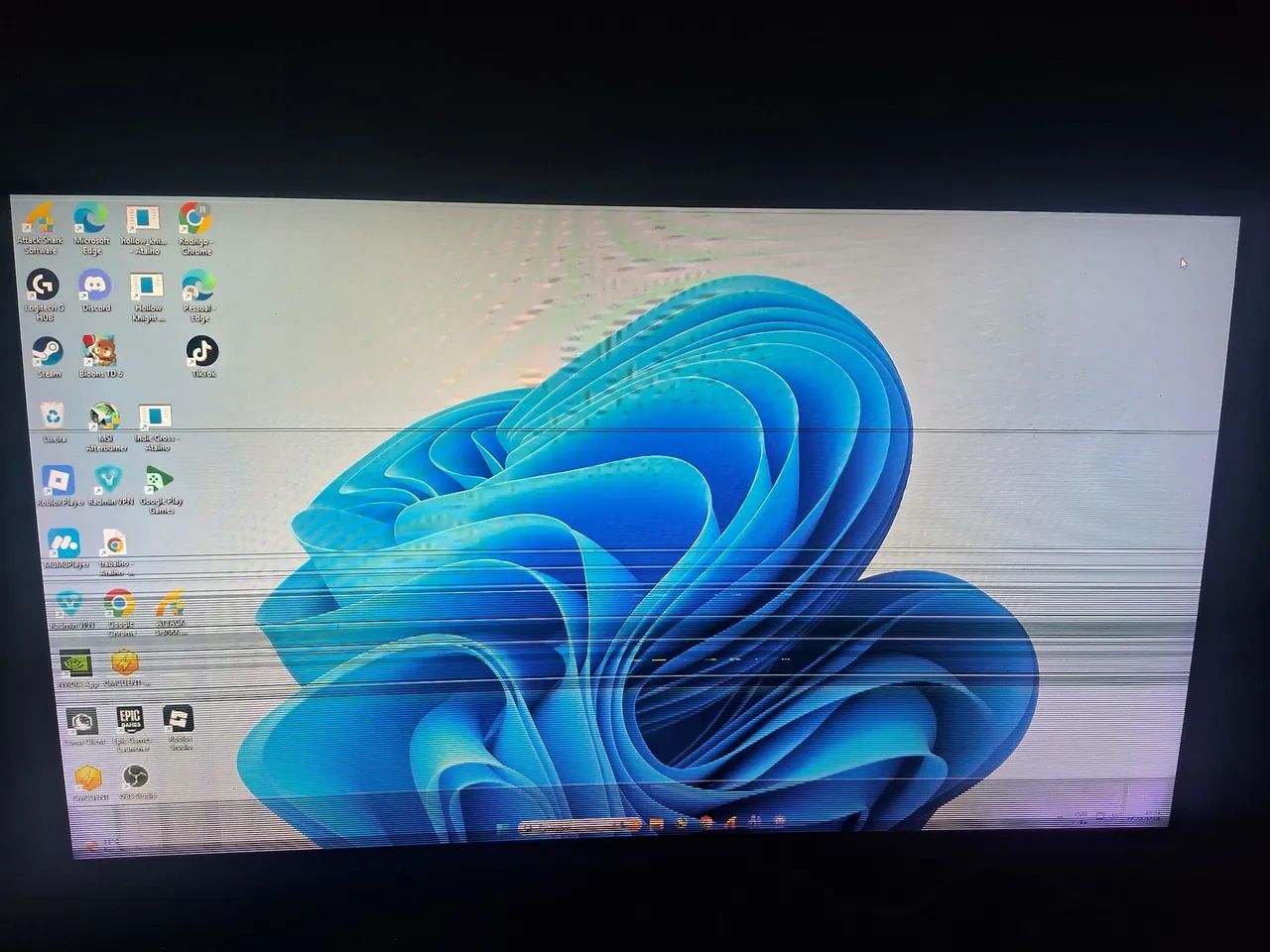 Monitor hq Curvo com defeito - Foto 3