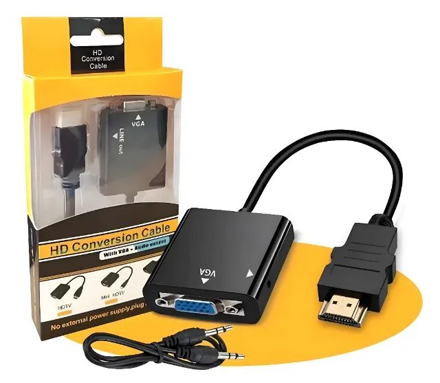 Adptador HDMI para VGA.