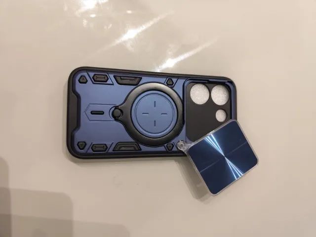 Capa Capinha Case para Smartphone Celular Poco X8 Pro com suporte em formato anel - Foto 2