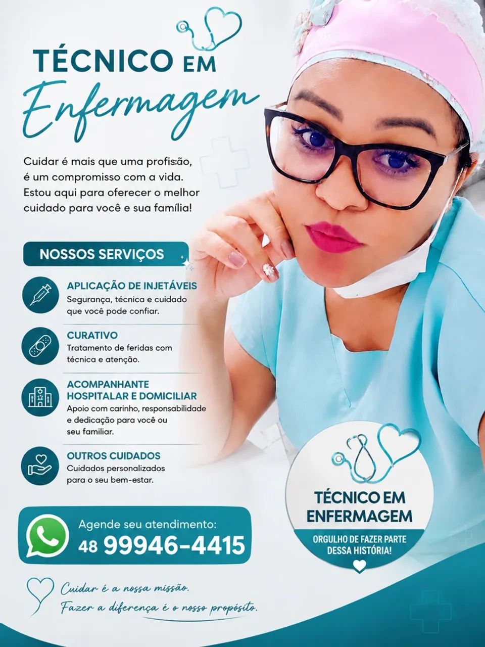 Cuidadora e técnica enfermagem 