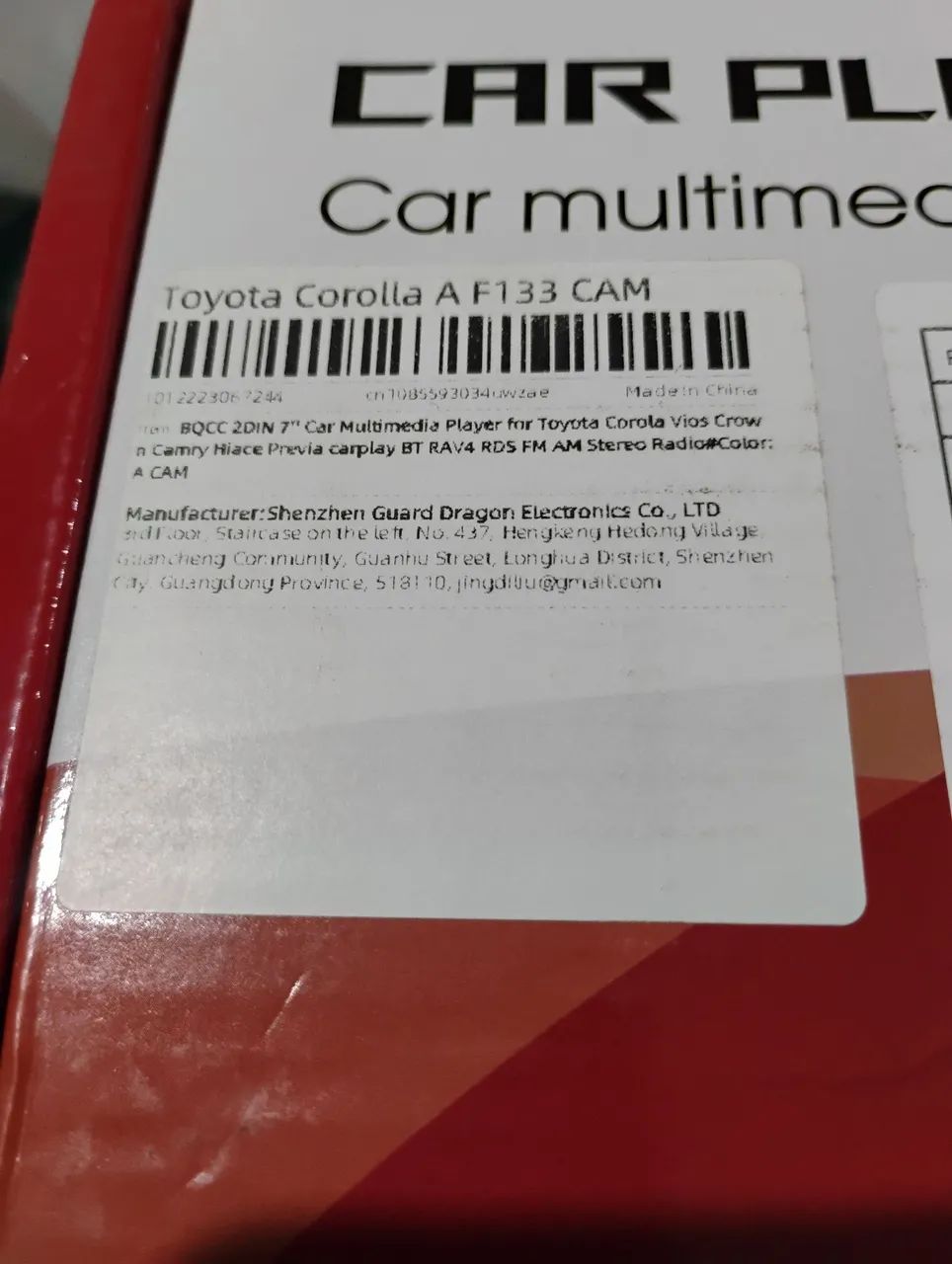 Central Multimídia 2DIN 7" para Toyota ( e outras marcas) com CarPlay Android Auto - Nova - Foto 5