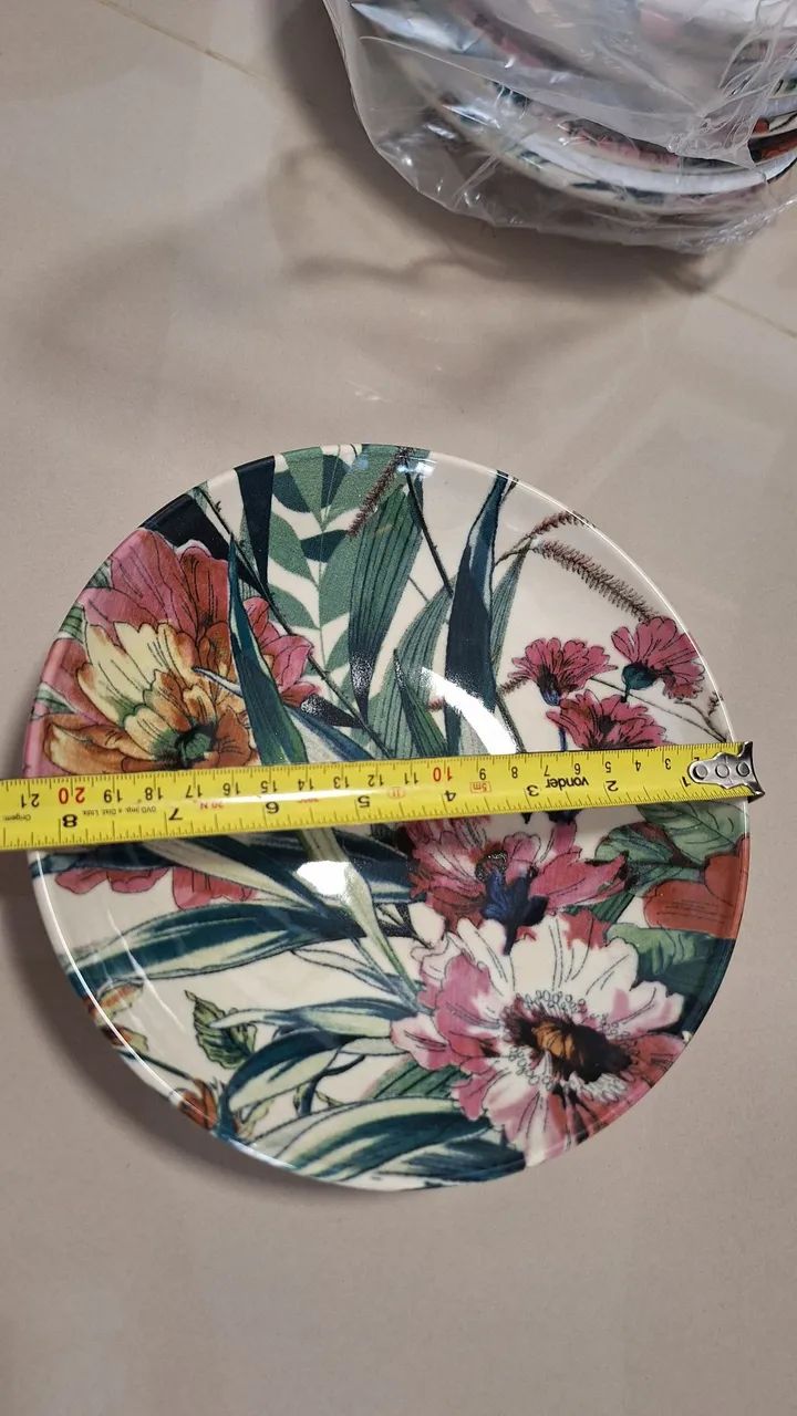 Conjunto de pratos Porto Brasil 21cm - Foto 2