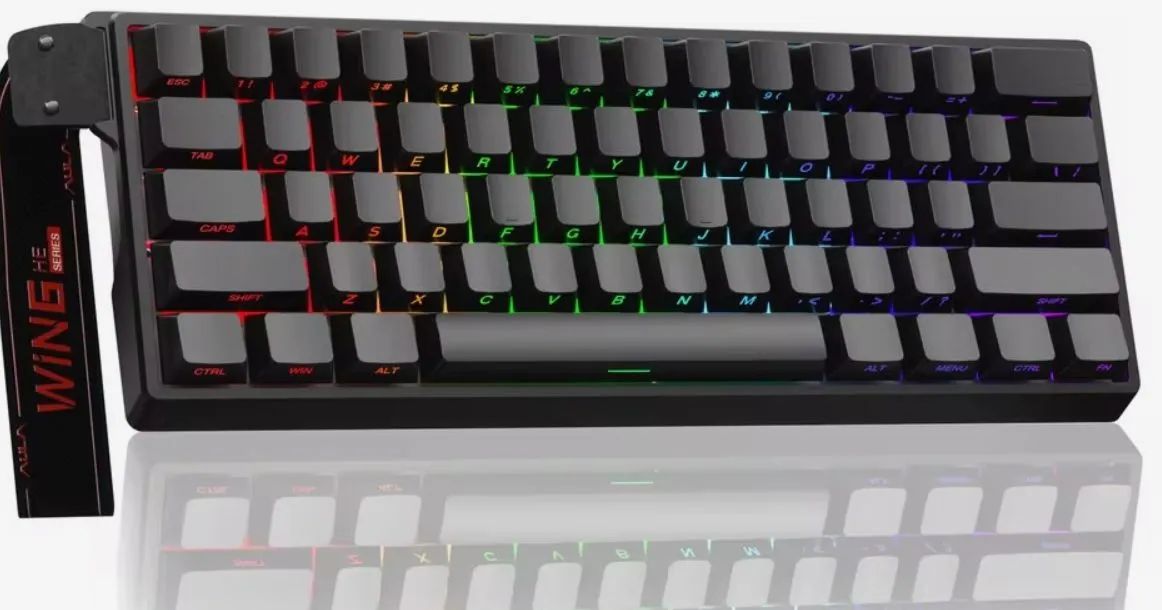 Teclado Magnético Aula Win 60He - Keycaps personalizadas