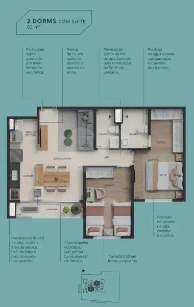 PLANTA 63m²