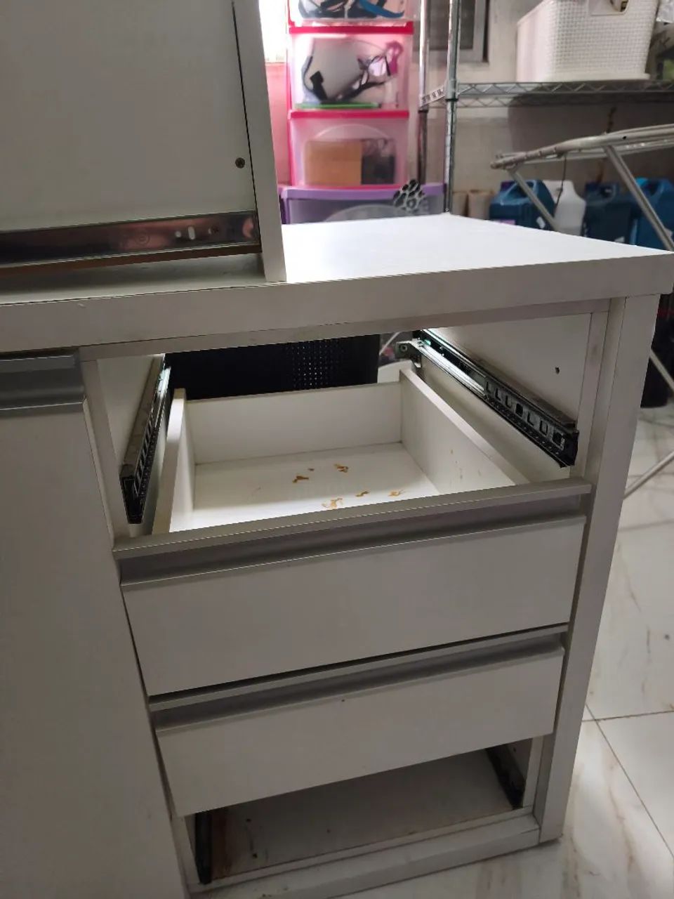Bancada pia mesa de MDF branca - Foto 5