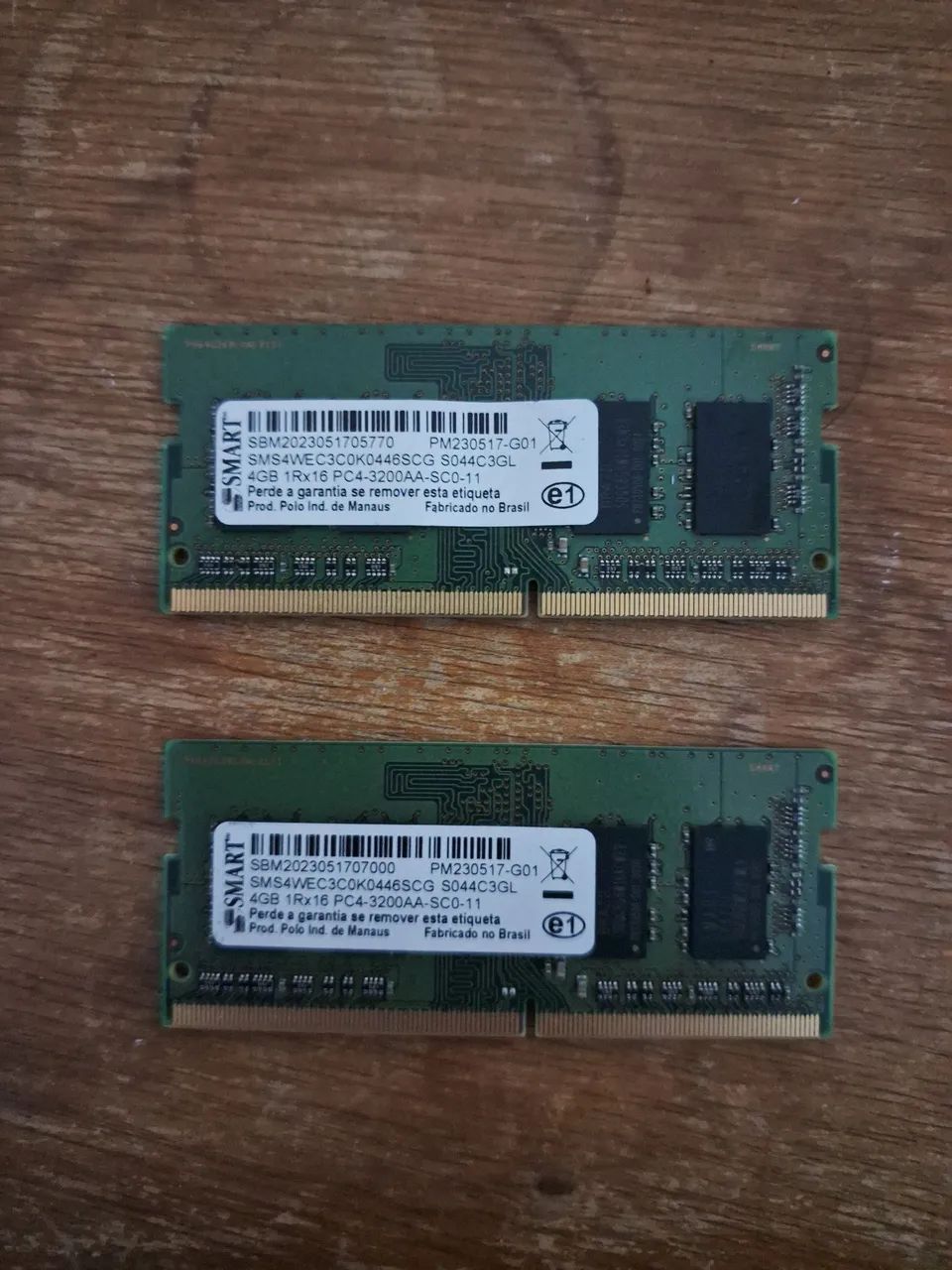 Ddr4 smart para notebook 4gb