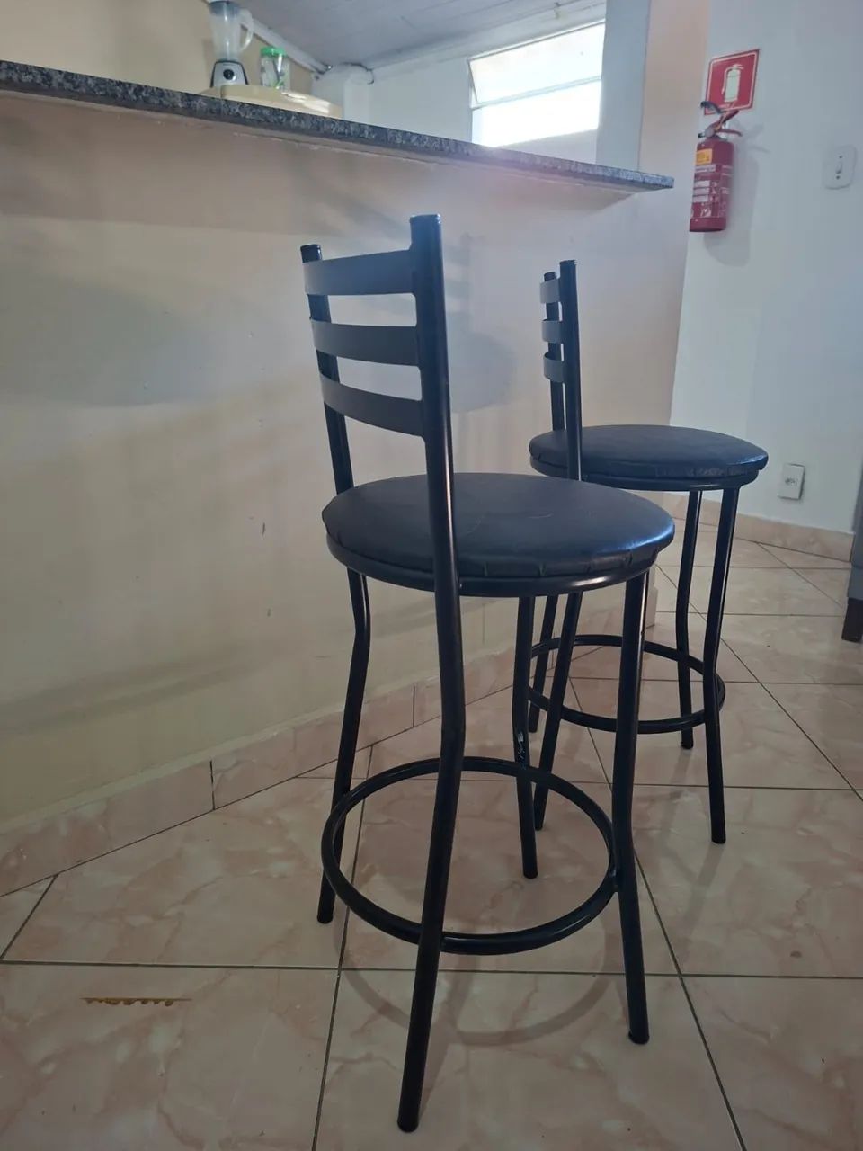 Banqueta preta alta  - Foto 2