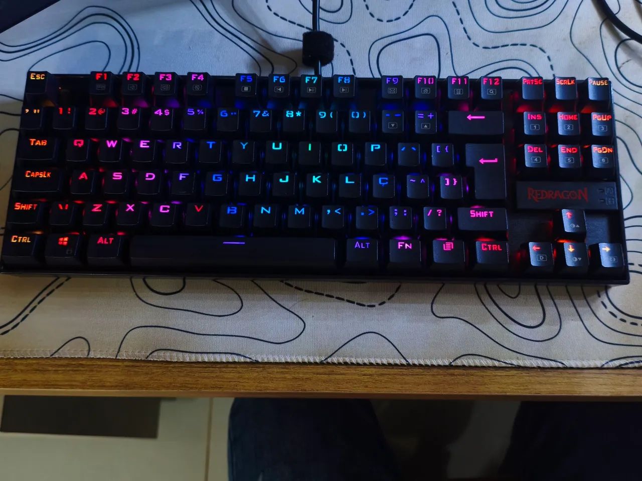 Teclado Redragon Kurama Mecânico Switch Brown 